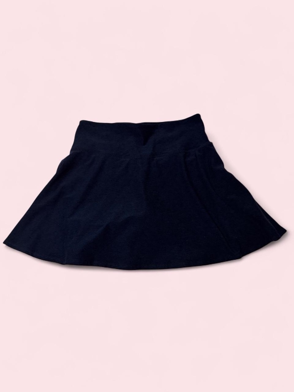 Beyond Yoga Navy Black Flared Circle Skirt